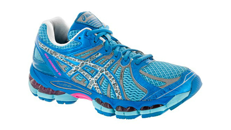 Asics Gel-Nimbus 15 Lite Show Road Running Shoe - Women's-Blue-Medium-6.5 US