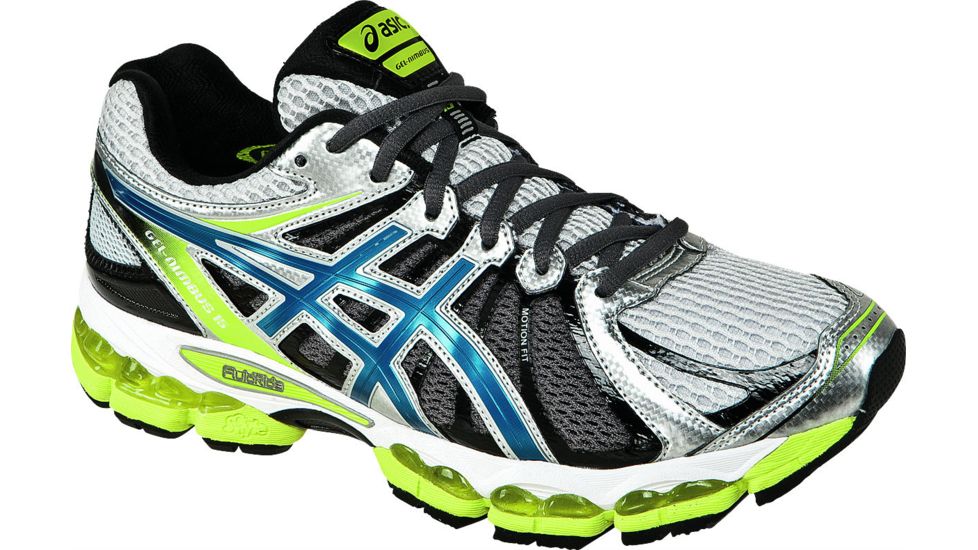 Asics Gel-Nimbus 15 Road Running Shoe - Men's-Lightning/Blue Steel/Lime-10 US-Regular