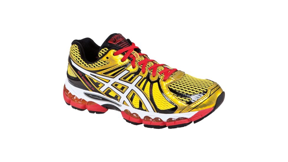 Asics Gel-Nimbus 15 Road Running Shoe - Men's-Yellow/Pearl/Red-10.5 US-Medium