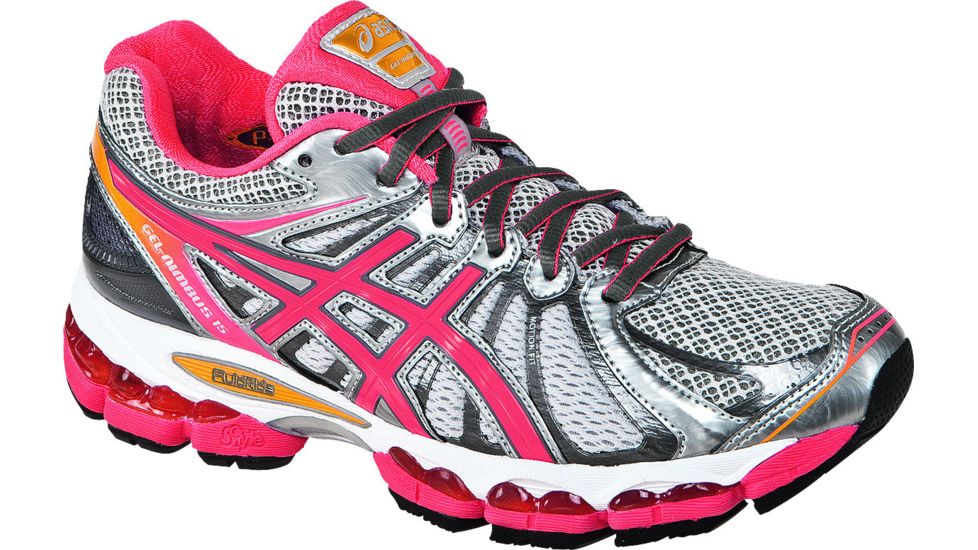 Asics Gel-Nimbus 15 Road Running Shoe - Women's-Lt/Punch/Marigold-Regular-9 US