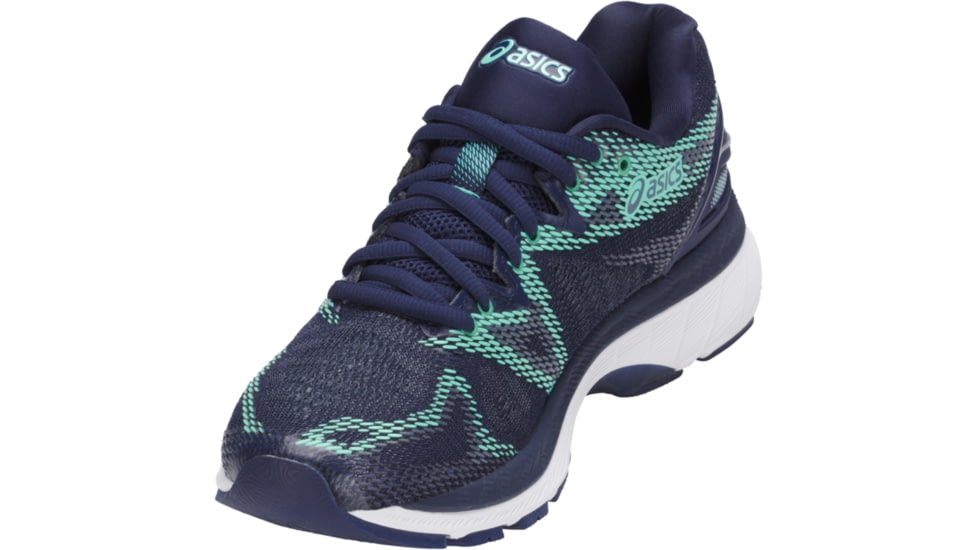 Asics GEL-Nimbus 20 Road Running Shoes - Women's, Indigo Blue/Indigo Blue/Opal Green, Medium, 10 US T850N.4949-10