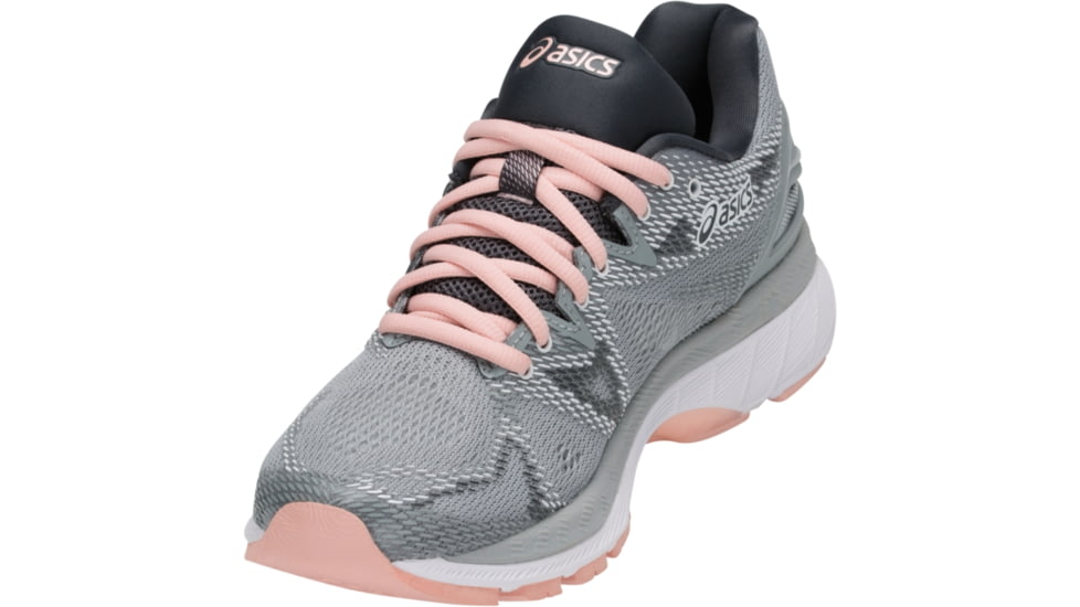 Asics GEL-Nimbus 20 Road Running Shoes - Women's, Mid Grey/Mid Grey/Seashell Pink, Medium, 10 US T850N.9696-10