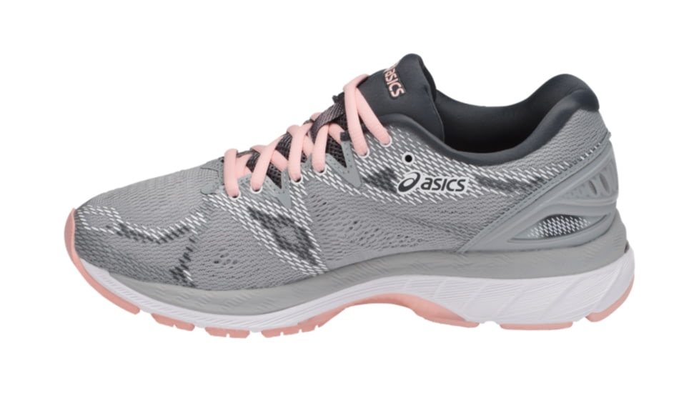 Asics GEL-Nimbus 20 Road Running Shoes - Women's, Mid Grey/Mid Grey/Seashell Pink, Medium, 10 US T850N.9696-10