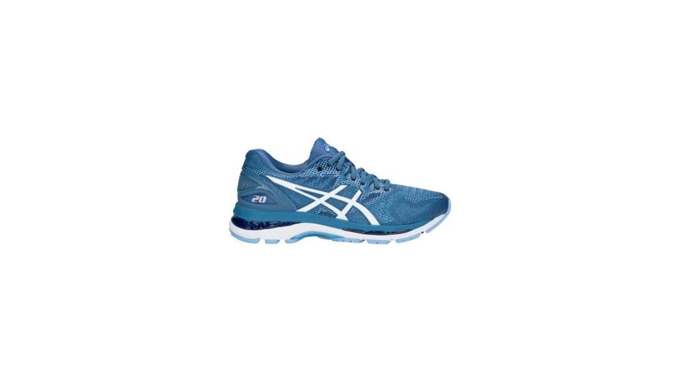 Asics GEL-Nimbus 20 Road Running Shoes - Womens, Azure/White, Medium, 9.5 US, T850N.401-9.5