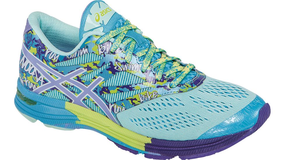 Asics Gel-Noosa Tri 10 Road Running Shoe - Womens-Mint/Lavendar/Turquoise-Medium-6 US