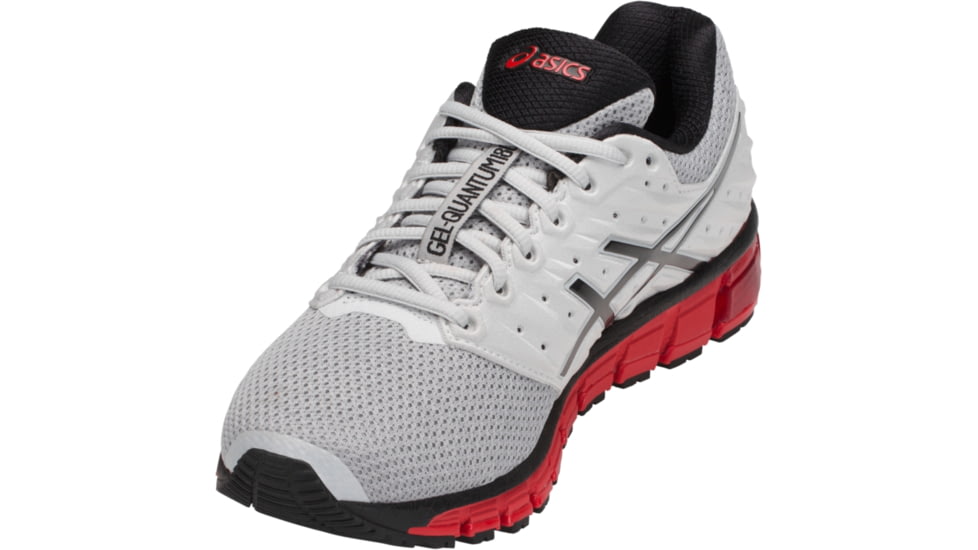Asics GEL-Quantum 180 2 MX Road Running Shoes - Men's, Glacier Grey/Phantom/Fiery Red, Medium, 12 US T837N.9616-12