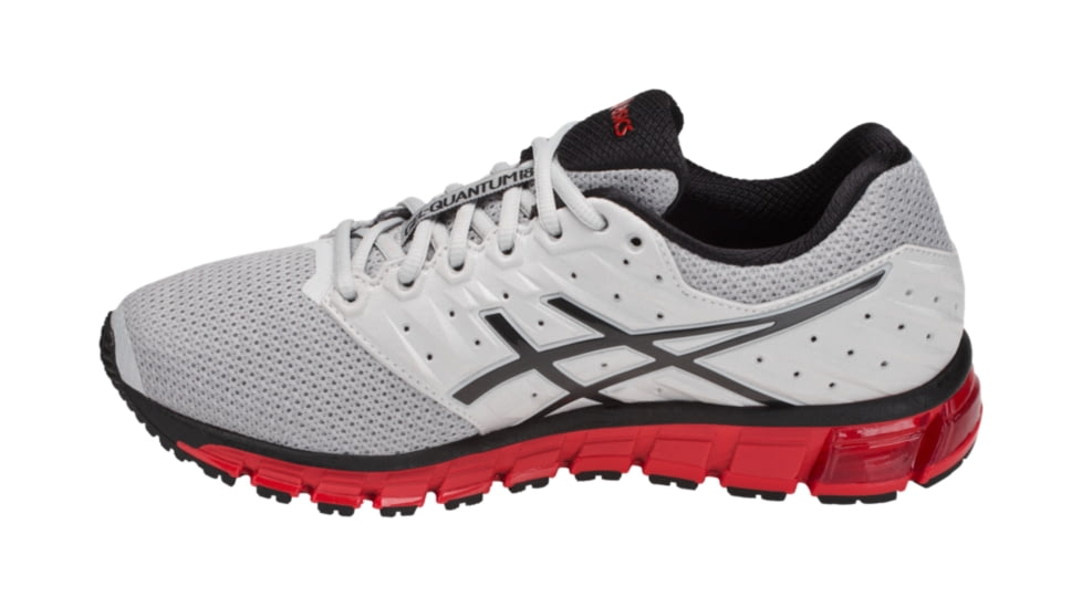 Asics GEL-Quantum 180 2 MX Road Running Shoes - Men's, Glacier Grey/Phantom/Fiery Red, Medium, 12 US T837N.9616-12