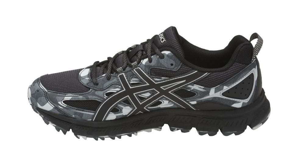 Asics GEL-Scram 3 Trail Running Shoes - Men's, Black/Black/Glacier Grey, Medium, 7.5 US T6K2N.9090-7.5