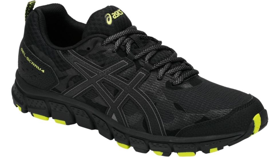 Asics GEL-Scram 4 Trail Running Shoes - Mens, Black/Black, Medium, 9.5 US, 1011A045.001-9.5