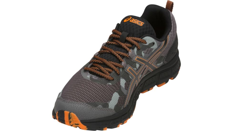 Asics GEL-Scram 4 Trail Running Shoes - Men's, Carbon/Lava Orange, Medium, 9 US, 1011A045.020-9