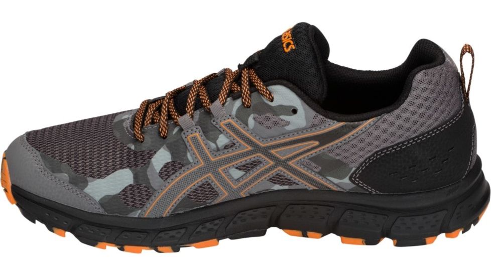 Asics GEL-Scram 4 Trail Running Shoes - Men's, Carbon/Lava Orange, Medium, 9 US, 1011A045.020-9