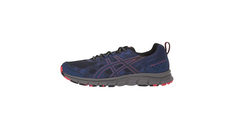 Asics GEL-Scram 4 Trail Running Shoes - Men's, Deep Ocean/Cayenne, Medium, 10.5 US, 1011A045.400-10.5