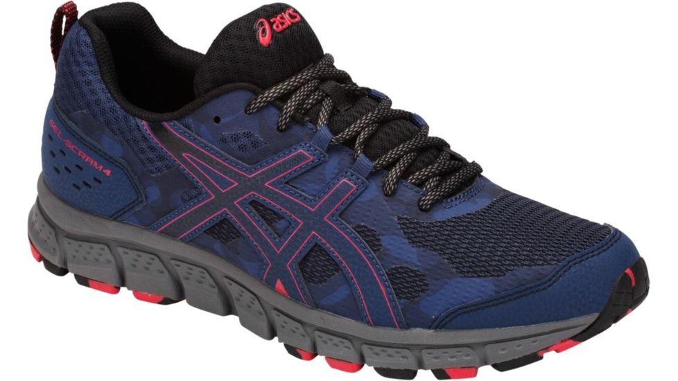 Asics GEL-Scram 4 Trail Running Shoes - Mens, Deep Ocean/Cayenne, Medium, 10.5 US, 1011A045.400-10.5