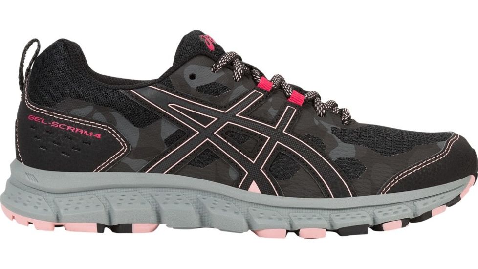 Asics GEL-Scram 4 Trail Running Shoes - Womens, Black/Dark Grey, Medium, 6.5 US, 1012A039.001-6.5
