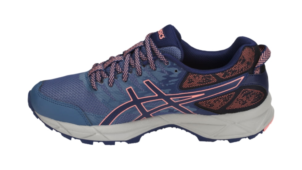 Asics GEL-SONOMA 3 Trail Running Shoes - Women's, Smoke Blue/Indigo Blue/Begonia Pink, Medium, 6.5 US T774N.5649-6.5