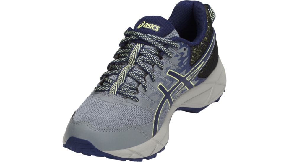 Asics GEL-SONOMA 3 Trail Running Shoes - Women's, Stone Grey/Indigo Blue/Limelight, Medium, 11 US T774N.1149-11