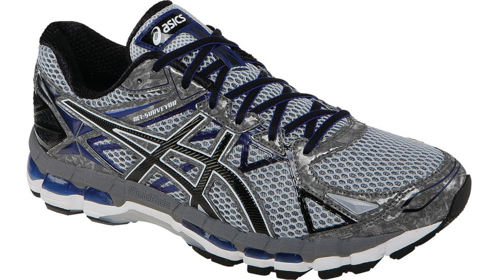 Gel-Surveyor 3 Road Running Shoe - Mens-Stone/Black/Blue-Medium-11