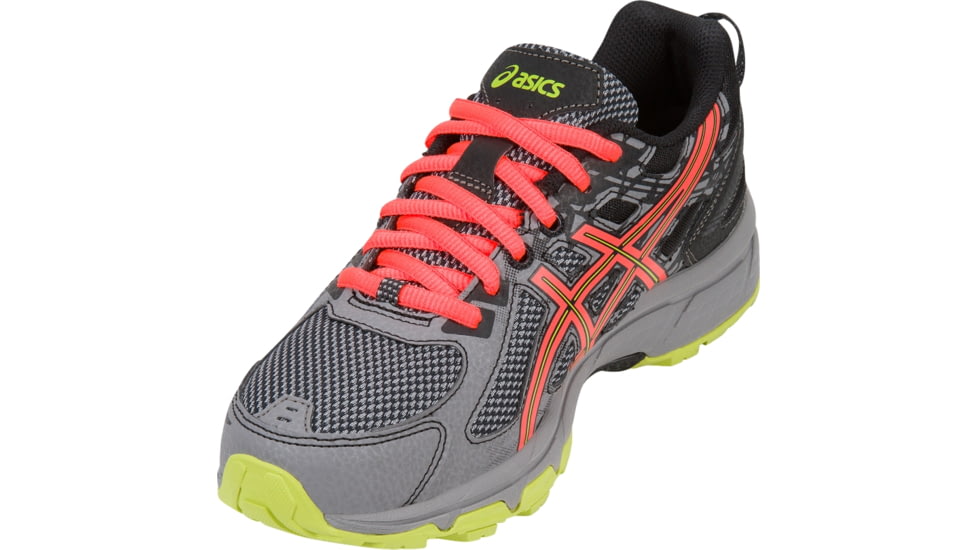 Asics GEL-Venture 6 Trail Running Shoes - Women's, Phantom/Coral/Lime, Medium, 10 US T7G6Q.1606-10