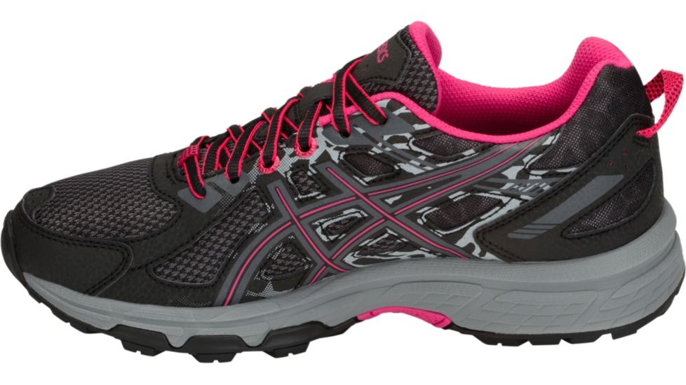Asics GEL-Venture 6 Trail Running Shoes - Womens, Black/Pixel Pink, Medium, 6.5 US, T7G6N.001-6.5