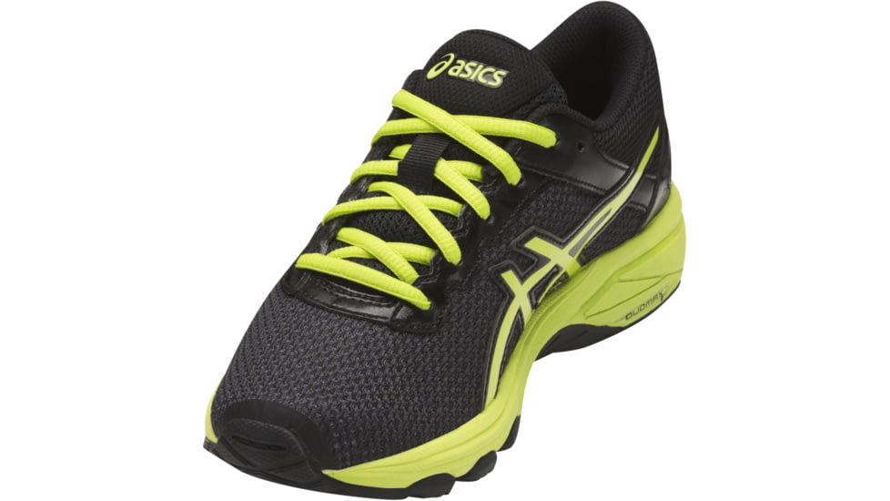 Asics GT-1000 6 GS Shoes - Kids , Black/Energy Green/Silver, Medium, 3 US C740N.9077-3