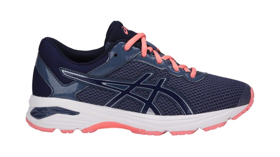 Asics GT-1000 6 GS Shoes - Kids , Smoke Blue/Indigo Blue/Begonia Pink, Medium, 4 US C740N.5649-4