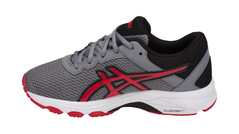 Asics GT-1000 6 GS Shoes - Kids , Stone Grey/Classic Red/Black, Medium, 4 US C740N.1123-4