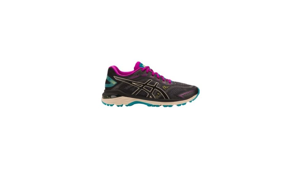Asics GT-200 7 Trail Running Shoes - Womens, Black/Feather Grey, Medium, 9, 1012A161.001-9