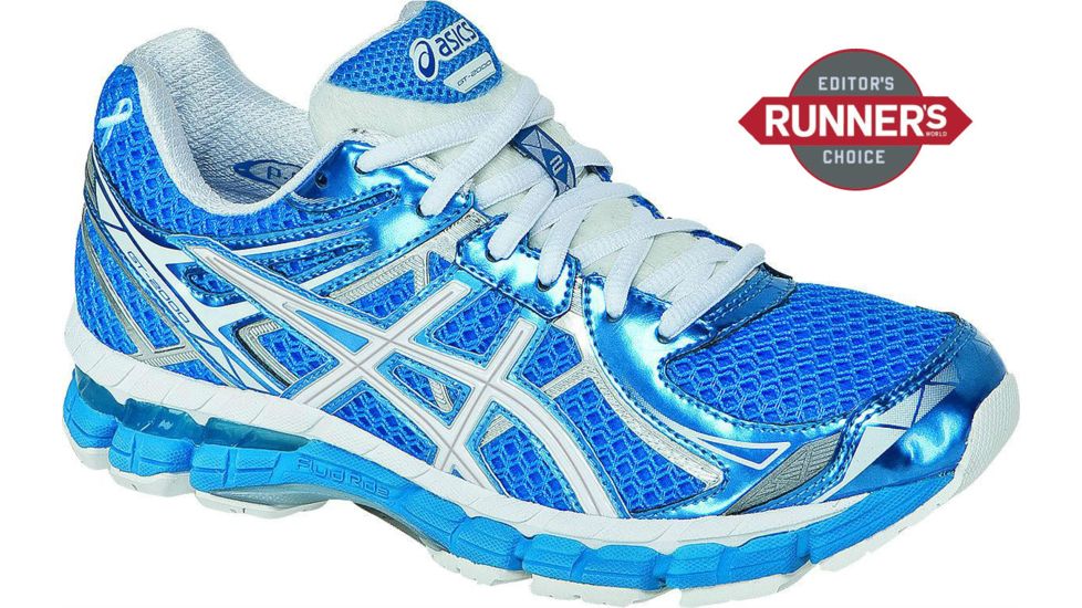 Asics GT-2000 2 Blue Ribbon Road Running Shoe - Women's-Blue/White/Blue-Regular-10 US