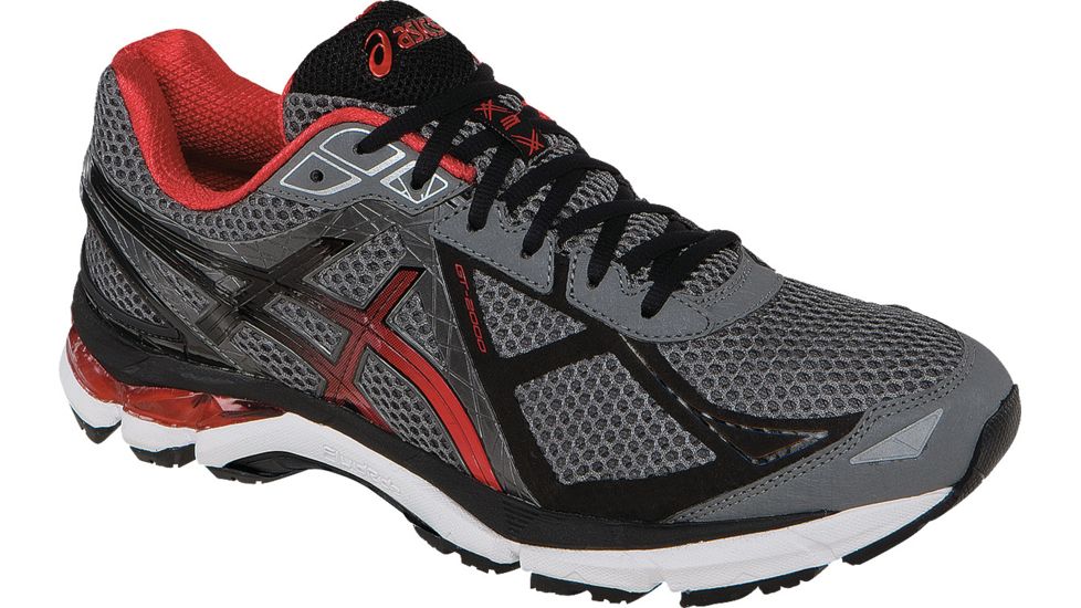 Asics GT-2000 3 Road Running Shoe - Men's-Carbon/Red/Black-Medium-9 US