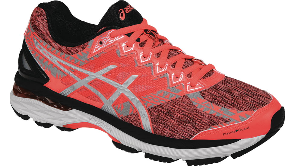Asics GT-2000 4 Lite-Show Road Running Shoe - Women's-Coral/Silver/Black-Medium-6