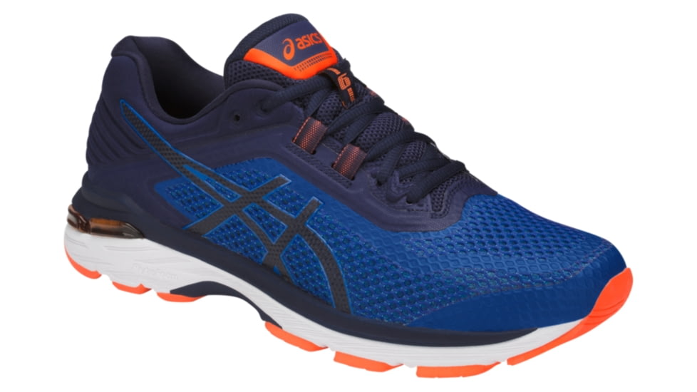 Asics GT-2000 6 Road Running Shoes - Men's, Imperial/Indigo Blue/Shocking Orange, Medium, 10 US T805N.4549-10