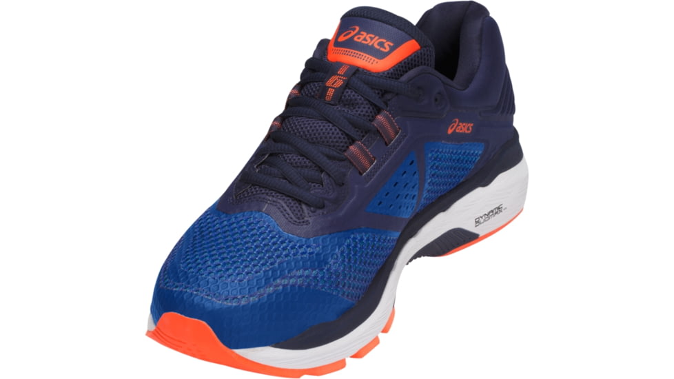 Asics GT-2000 6 Road Running Shoes - Men's, Imperial/Indigo Blue/Shocking Orange, Medium, 10 US T805N.4549-10