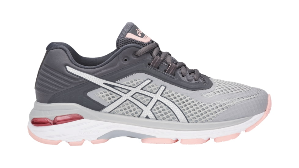 Asics GT-2000 6 Road Running Shoes - Women's, Mid Grey/Silver/Carbon, Medium, 10 US T855N.9693-10