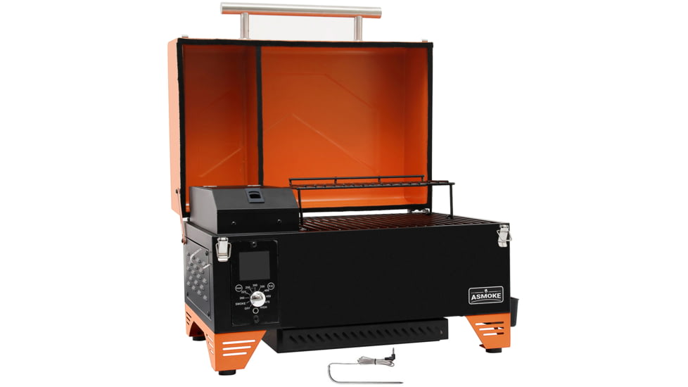 ASMOKE AS350 Portable Pellet Grill and Smoker, Orange, Small, GR04076USAS