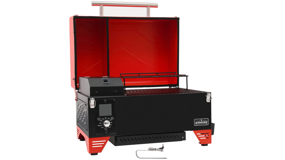 ASMOKE AS350 Portable Pellet Grill and Smoker, Red, Small, GR04073USAS