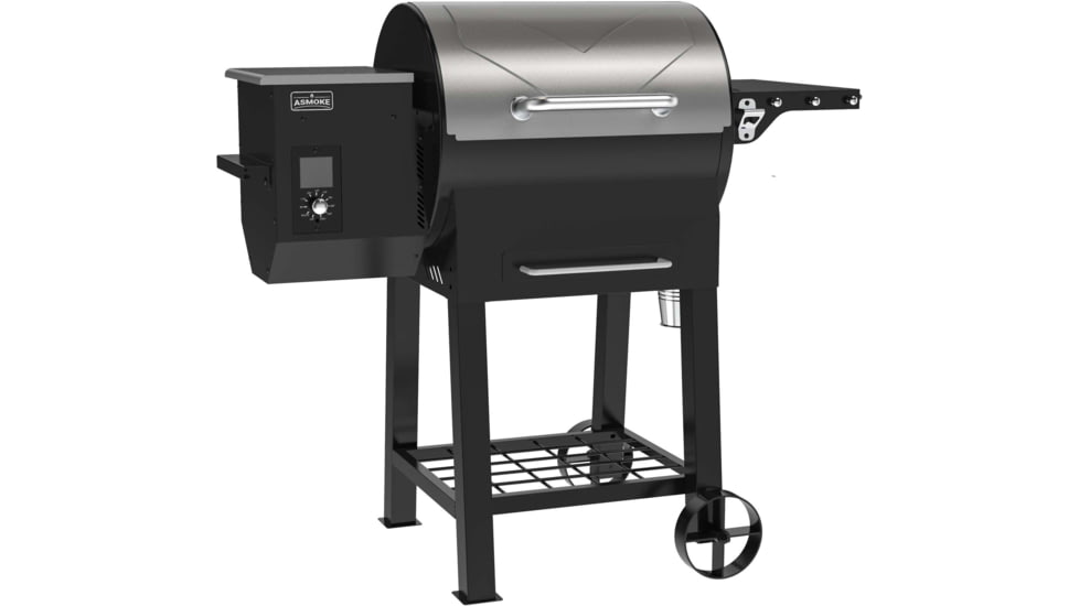 ASMOKE AS500 Pellet Grill and Smoker, Silver, Large, GR01021USAS