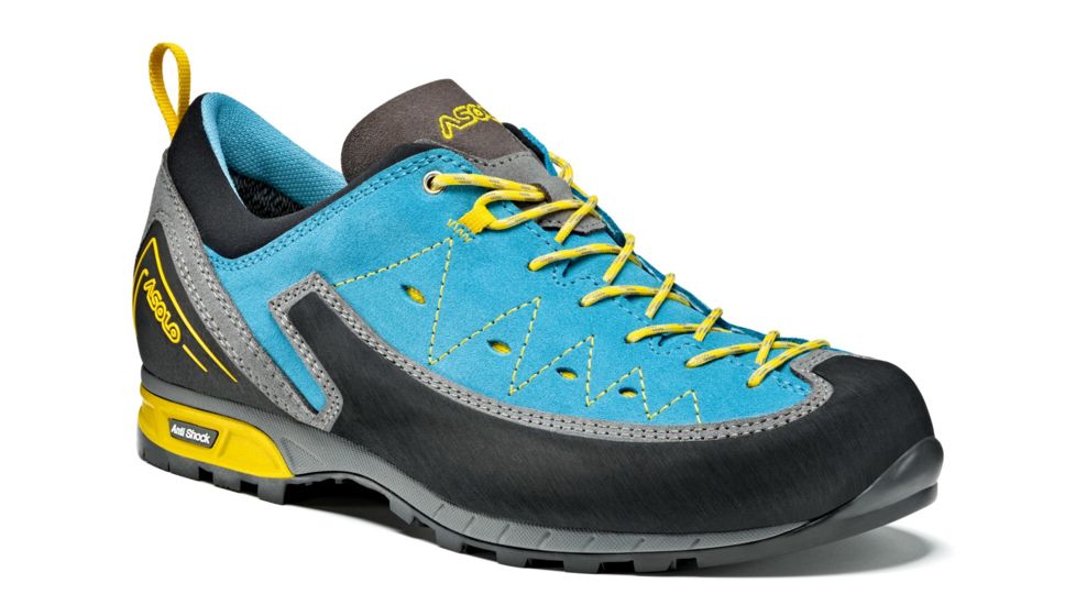 Asolo APEX Approach Shoe - Womens, Donkey/Cyan Blue, 9.5, A12027 0065200095