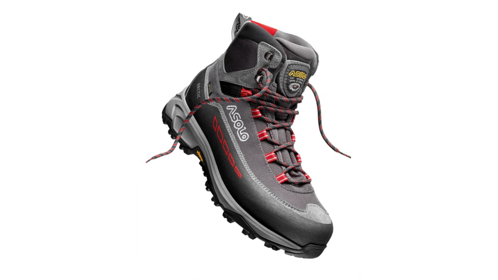 Asolo Arctic Boots - Mens, Grey/Gunmetal/Red, 8.0, B12536-A176-080