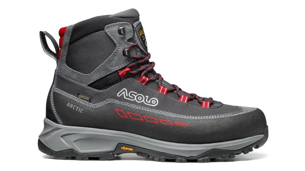 Asolo Arctic Boots - Mens, Grey/Gunmetal/Red, 8.0, B12536-A176-080