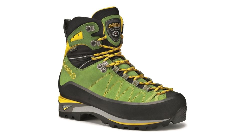 Asolo ELBRUS Mountaineering Shoe - Womens, Lime/Mimosa, 10 A01029    0018300100