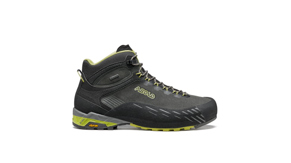 Asolo Eldo MID LTH GV MM Hiking Boots - Mens, Graphite/Green Oasis, 9.5, A01056-022-095