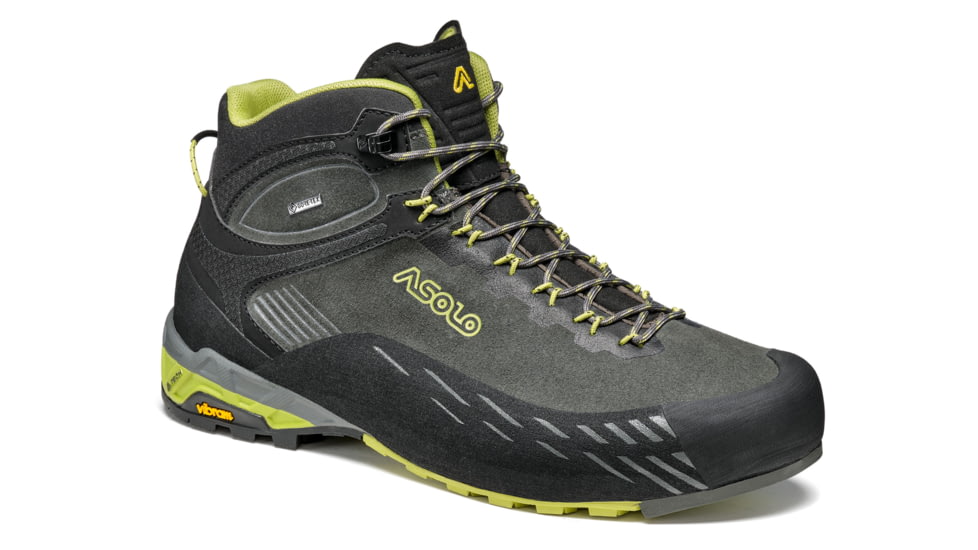 Asolo Eldo MID LTH GV MM Hiking Boots - Mens, Graphite/Green Oasis, 9.5, A01056-022-095