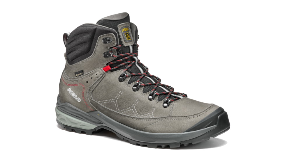 Asolo Falcon EVO Nubuck GV MM Hiking Boot - Mens, Graphite/Red, 13, A40064-619-130