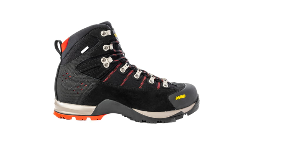 Asolo Fugitive GTX MW Hiking Boots - Mens, Wide, Black /Red, 10.5, 0M3440-392-105