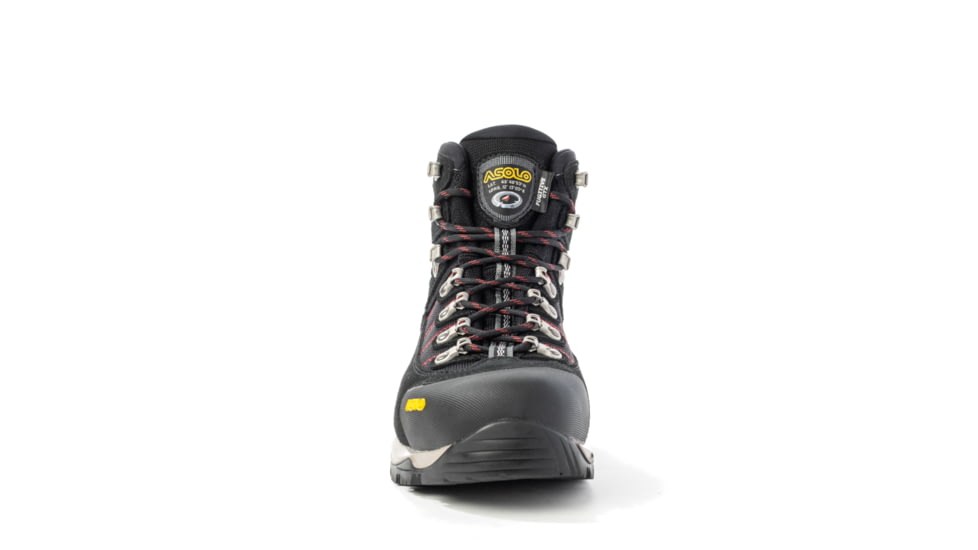 Asolo Fugitive GTX MW Hiking Boots - Mens, Wide, Black /Red, 10.5, 0M3440-392-105