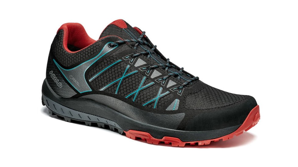 Asolo Grid GV Hiking Shoes - Mens, Black/Red, 11 US, A40500-392-110