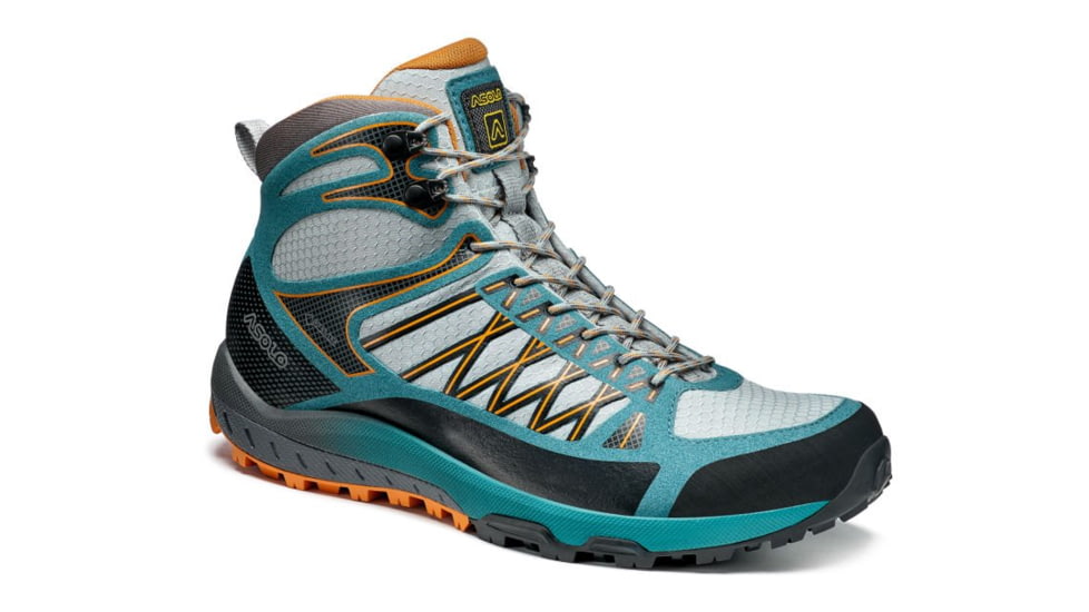 Asolo Grid Mid GV Hiking Shoes - Womens, Sky Grey/North Sea, 10 US, A40517-899-100