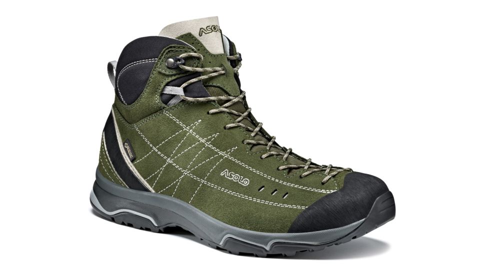 Asolo Nucleon Mid GV Hiking Boots - Men's, Rifle Green/Silver, Medium, 11, A40028-0075000110