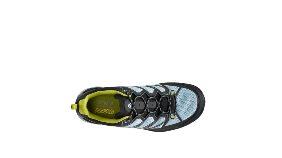 Asolo Softrock ML Hiking Boots - Womens, Black/Celadon/Safety Yellow, 6, A40051-049-060