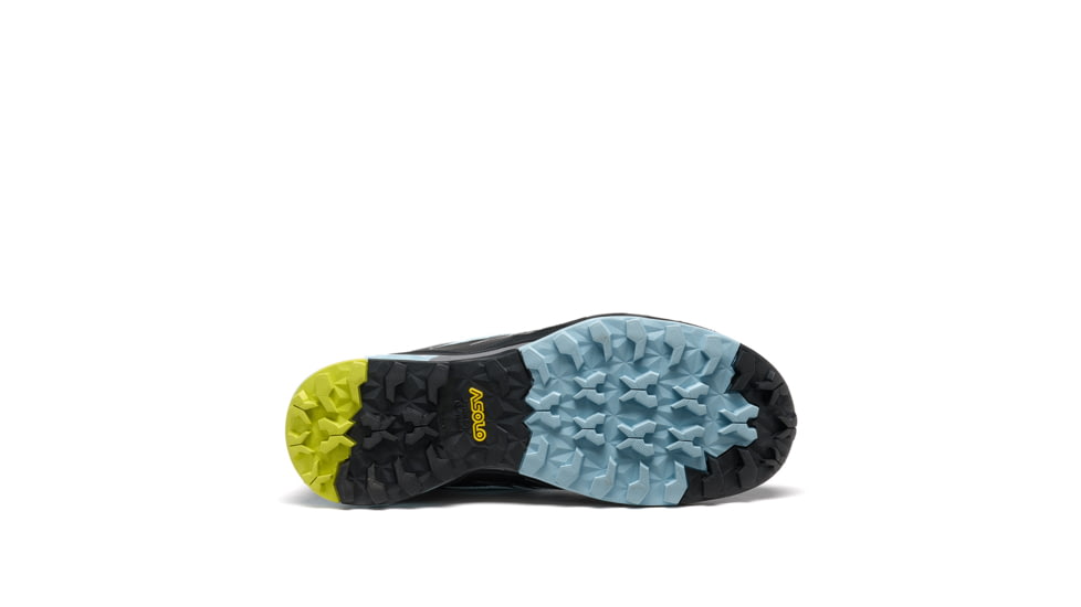 Asolo Softrock ML Hiking Boots - Womens, Black/Celadon/Safety Yellow, 6, A40051-049-060